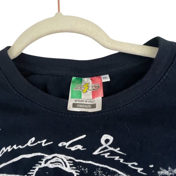 Zeus The Simpsons Homer Vitruvian Men's Graphic T-Shirt 2XL Black Grunge VTG - Picture 3 of 7